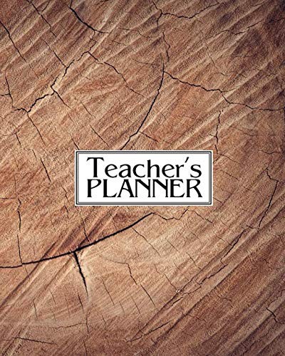 Cover for Teacher's Planner: Undated 12-Month Planner For Teachers - Helps With Organizing, Lesson Planning and Record-Keeping | Track All Class Details With ... Week Year-Long Scheduler - Natural End Grain