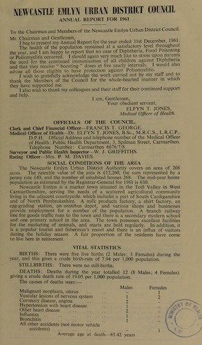 Cover for [Report 1961]