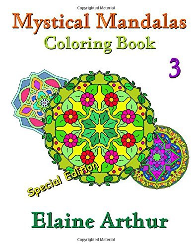 Cover for Mystical Mandalas Coloring Book No. 3 Special Edition