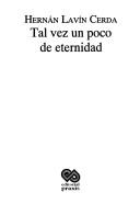 Cover for Tal vez un poco de eternidad