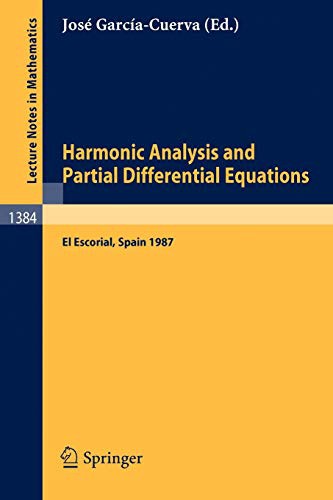 Cover for Harmonic Analysis and Partial Differential Equations