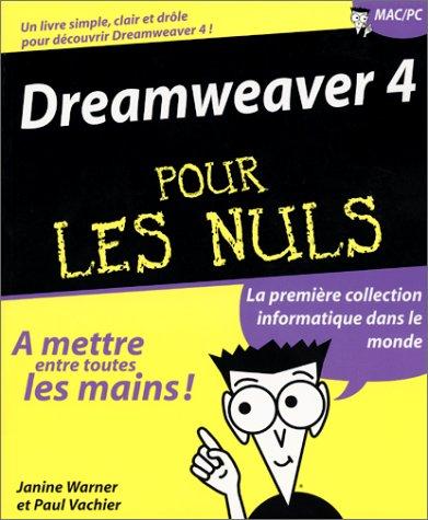 Cover for Dreamweaver 4 pour les nuls