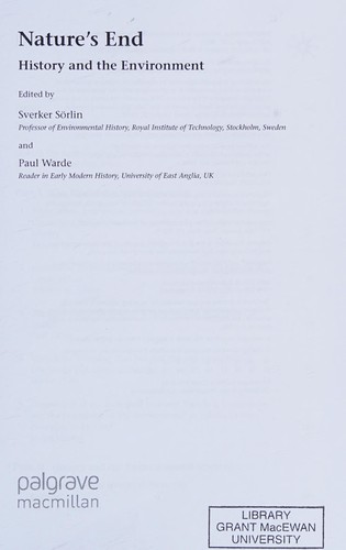 Cover for Nature's End