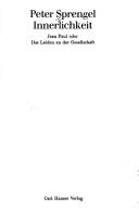 Cover for Innerlichkeit