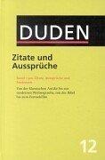 Cover for Zitate Und Ausspruche (Duden Series Volume 12))