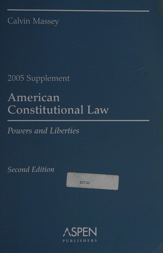 Cover for American Constitutional Law