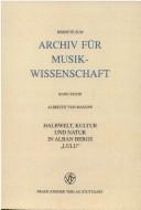 Cover for Halbwelt, Kultur und Natur in Alban Bergs "Lulu"