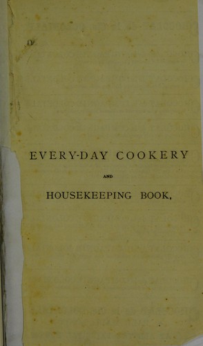 Cover for Beeton's every-day cookery and housekeeping book