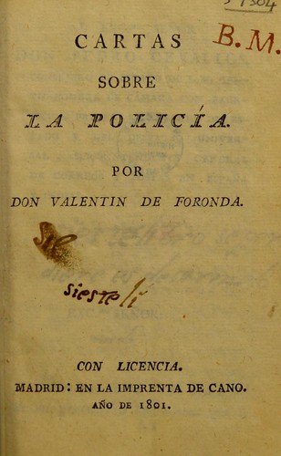 Cover for Cartas sobre la polic©Ưa