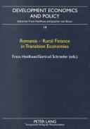 Cover for Romania--rural Finance In Transition Economies (Development Economics and Policy, Bd. 14)