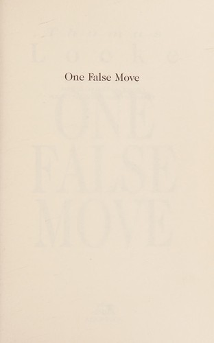 Cover for One False Move