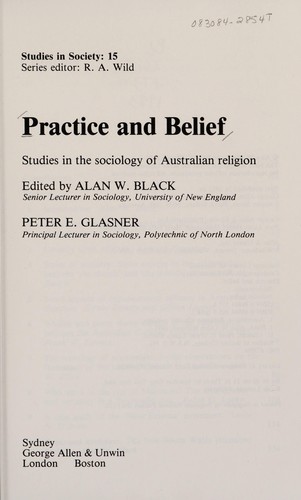 Cover for Practice and belief