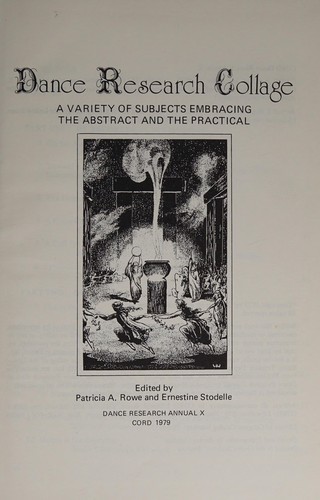 Cover for Dance research collage