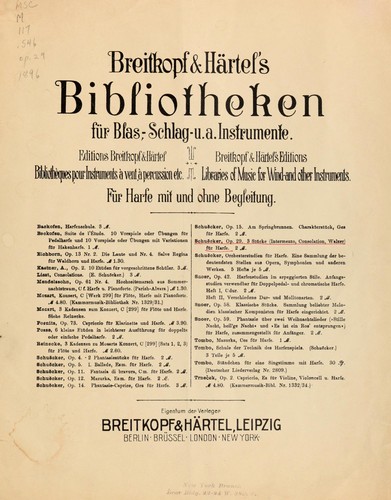 Cover for Drei Stücke, Op. 29