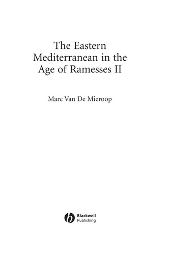 Cover for EASTERN MEDITERRANEAN IN THE AGE OF RAMSESSES II.