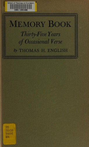 Cover for Memory book