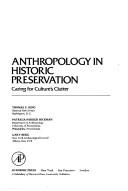 Cover for Anthropology in historic preservation