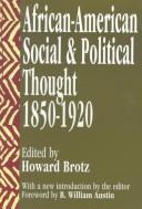 Cover for African-American social and political thought, 1850-1920
