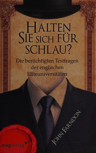 Cover for Halten Sie sich für schlau?