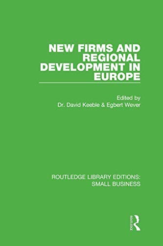 Cover for New Firms and Regional Development in Europe