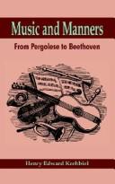 Cover for Music And Manners
