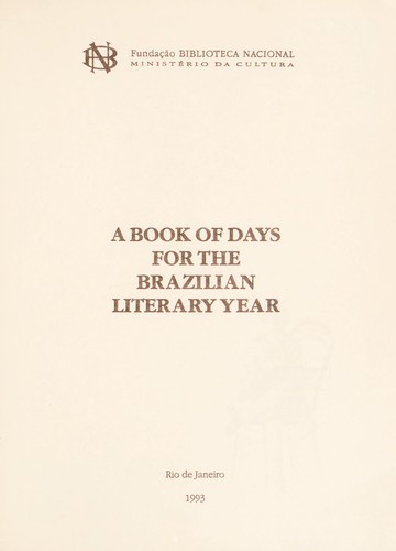 Cover for A Book of days for the Brazilian literary year