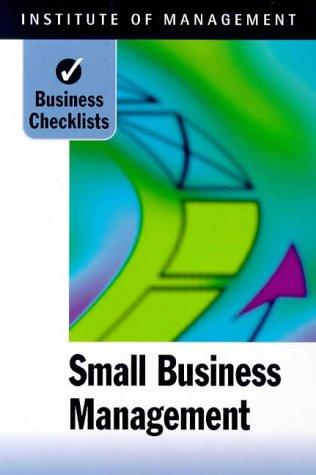 Cover for Small Business Management (Business Checklists)