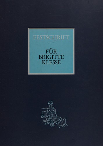 Cover for Festschrift für Brigitte Klesse