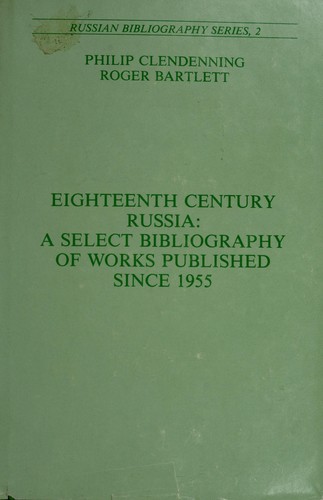 Cover for Eighteenth century Russia