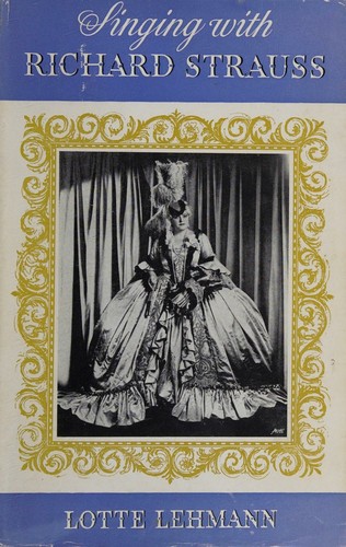 Cover for Singing with Richard Strauss