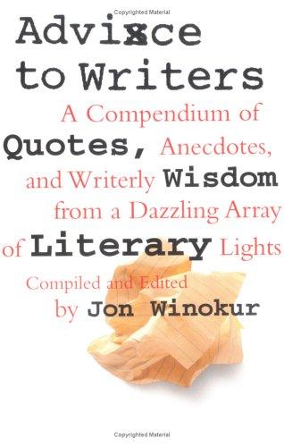 Cover for Advice to Writers