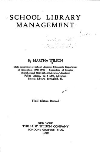 Cover for School library management