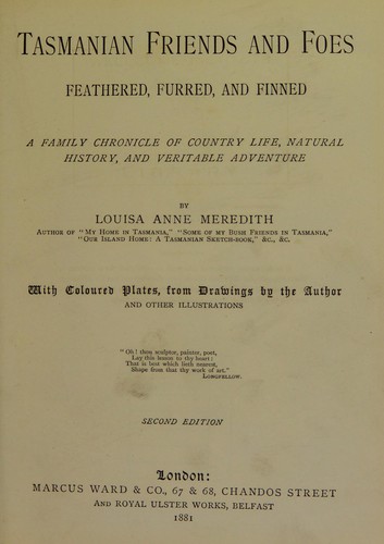 Cover for Tasmanian friends and foes