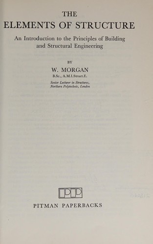 Cover for The elements of structure