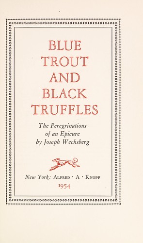 Cover for Blue trout and black truffles
