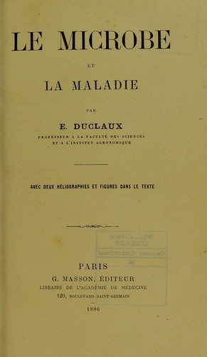 Cover for Le microbe et la maladie