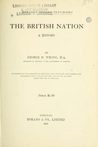 Cover for The British Nation: A History
