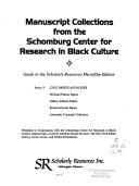 Cover for Guide to the Scholarly Resources microfilm edition.