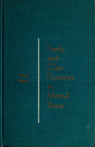 Cover for Family and class dynamics in mental illness