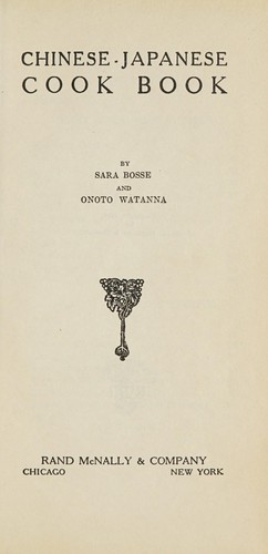 Cover for Chinese-Japanese cook book