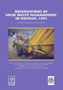 Cover for Observations of Solid Waste Management, Bombay