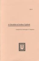 Cover for A Checklist of Arthur Upfield