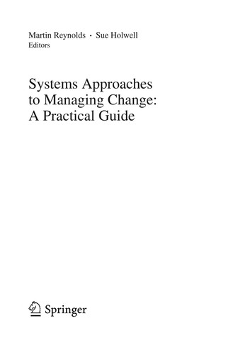 Cover for Systems approaches to managing change