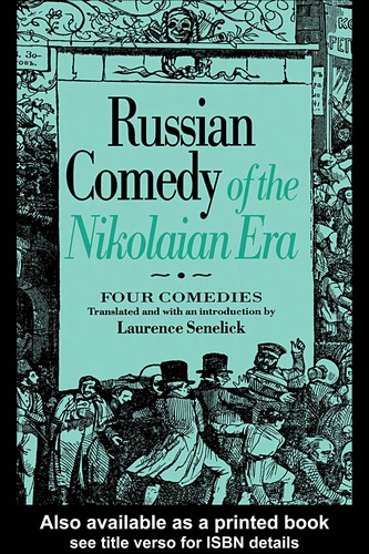 Cover for Russian comedy of the Nikolaian era
