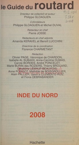 Cover for Inde du Nord