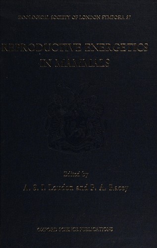 Cover for Reproductive energetics in mammals