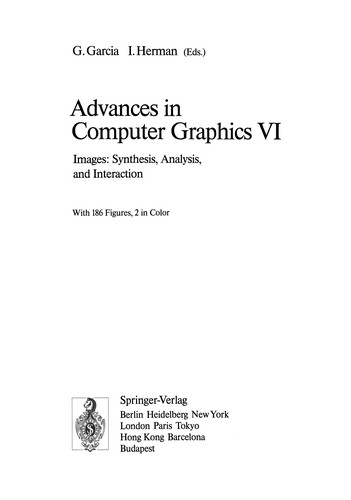 Cover for Advances in Computer Graphics