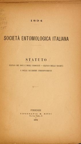 Cover for Statuto