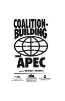 Cover for Coalition-building and APEC