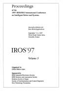 Cover for Proceedings of the 1997 IEEE/RSJ International Conference on Intelligent Robots and System, IROS '97s